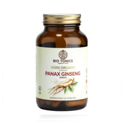 Bio Tonics Bioss Organic Panax Ginseng 200mg, 60caps