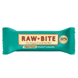 Raw Bite Βιολογική Μπάρα Πρωτεΐνης με Φιστίκι & Καραμέλα 50g