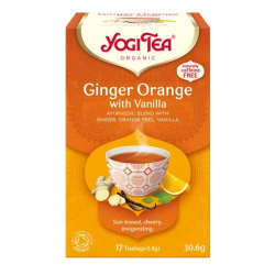 Yogi Tea Βιολογικό Τσάι Ginger Orange With Vanilla 17 Teabags