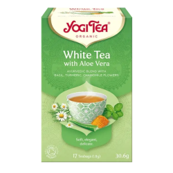 Yogi Tea Βιολογικό Τσάι White Tea Aloe Vera 17 Teabags