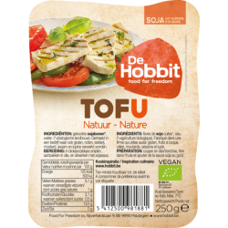 De Hobbit Organic Tofu Natural  250g