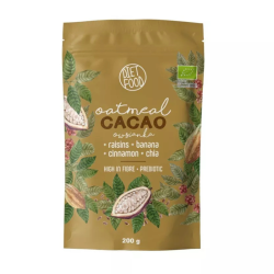 Diet Food Βιολογικές Νιφάδες Βρώμης με Κακάο & Πρεβιοτικά 200g