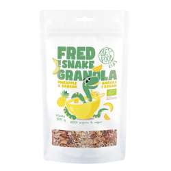 Diet Food Βιολογική Granola Fred The Snake με Ανανά & Μπανάνα 200g