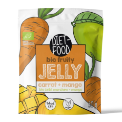 Diet Food Βιολογικά Ζελεδάκια Mango & Καρότο Χωρίς Ζάχαρη  50g