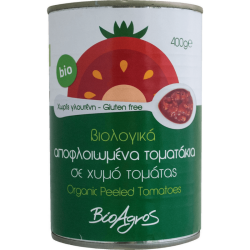 Βιοαγρός Βιολογικά Τοματάκια Αποφλοιωμένα Ολόκληρα 400g