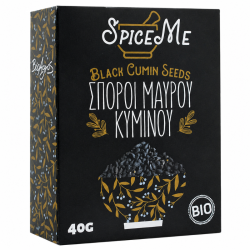Spice Me Βιολογικό Κύμινο Μαύρο Ολόκληρο 40g