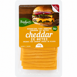 Βιοαγρός Βιολογικό Τυρί Cheddar σε Φέτες 150g