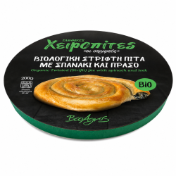 Βιοαγρός Βιολογική Στριφτή Ατομική Πίτα με Σπανάκι & Πράσο 200g