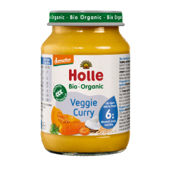 Holle Βιολογικός / Demeter Βρεφικός Πολτός Λαχανικών Veggie Curry  190g