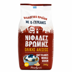 Βιοαγρός Βιολογικές Νιφάδες Βρώμης Ολικής Άλεσης 500g